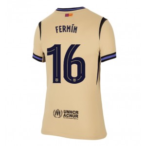 Fotbalové Dres Barcelona Fermin Lopez #16 Dámské Venkovní Oblečení 2025-26 Krátký Rukáv